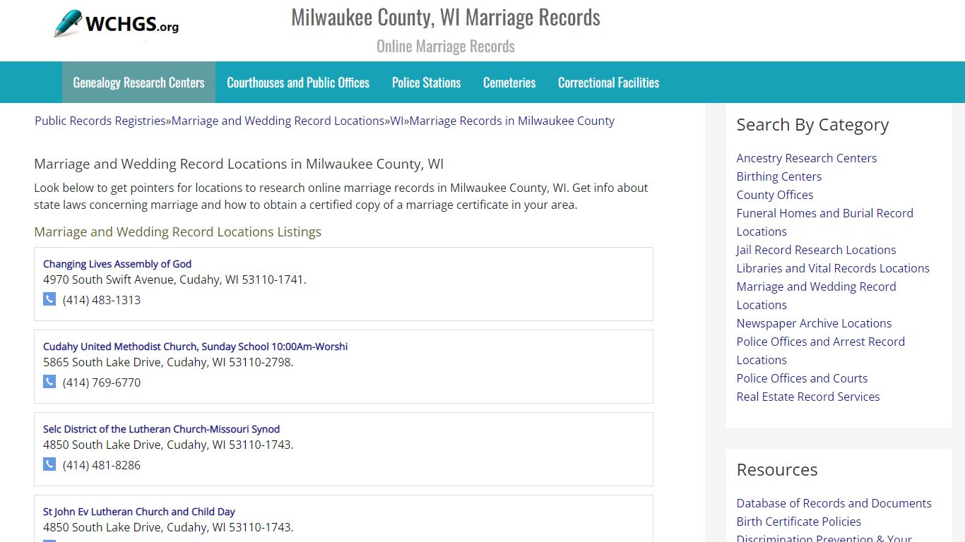 Milwaukee County, WI Marriage Records - Online Marriage Records